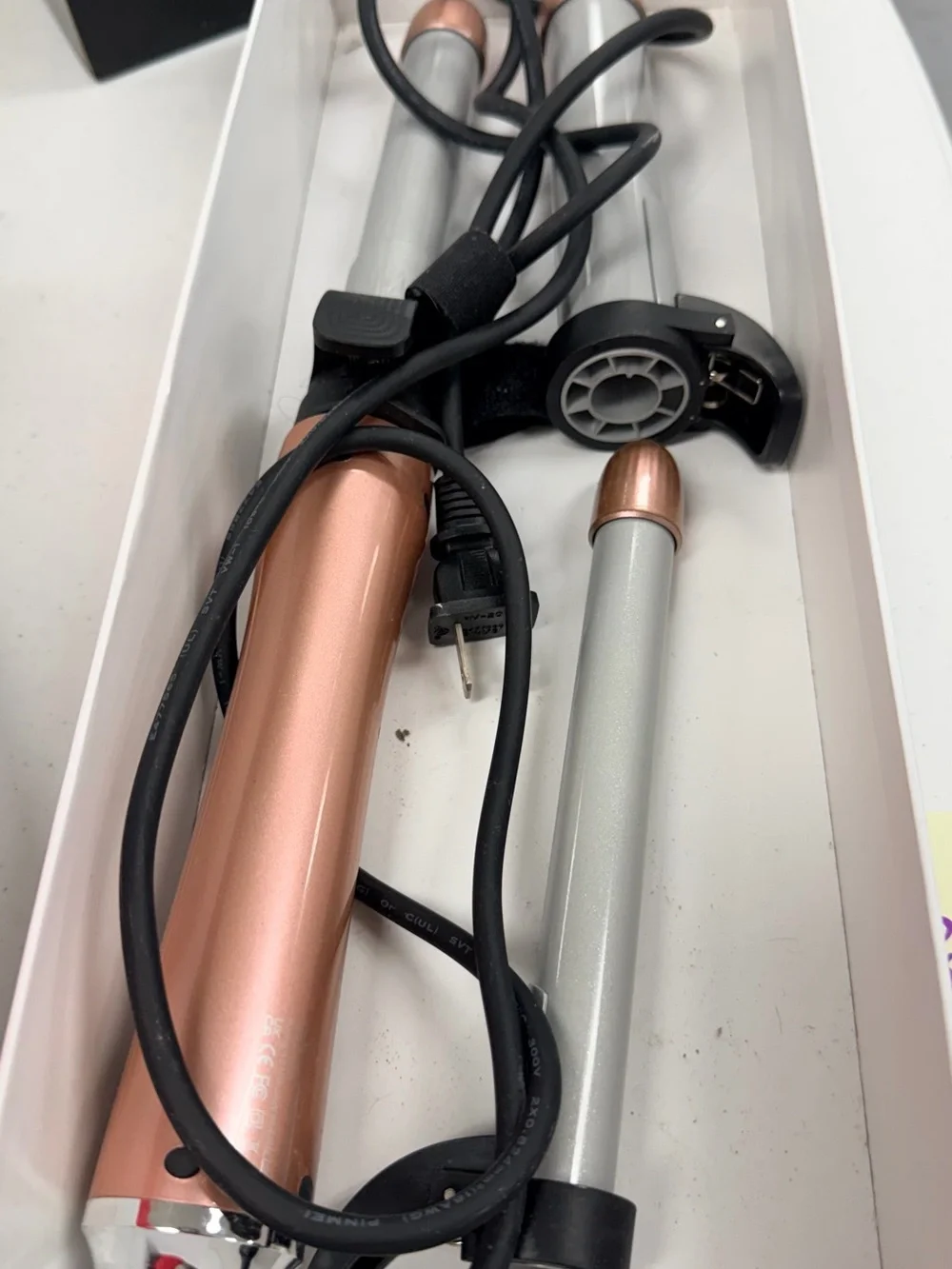 Pink & Purple 3-in-1 Automatic Hair Curling Iron